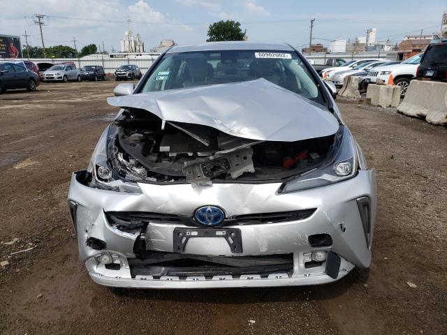 JTDL9MFU5M3027865 - 2021 TOYOTA PRIUS LE SILVER photo 5