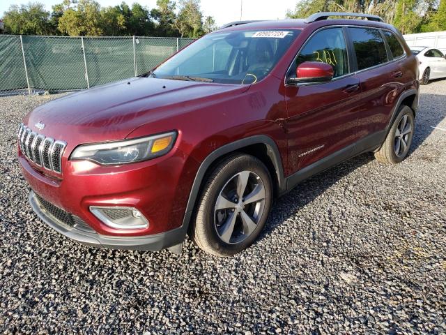 1C4PJLDB9LD629715 - 2020 JEEP CHEROKEE LIMITED BURGUNDY photo 1