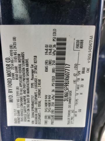 3LN6L5F98JR607717 - 2018 LINCOLN MKZ RESERVE ლურჯი ფოტო 12