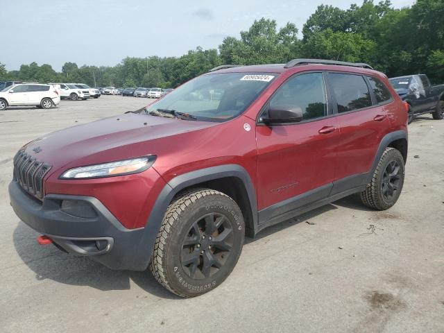 1C4PJMBS3FW609641 - 2015 JEEP CHEROKEE TRAILHAWK BURGUNDY photo 1