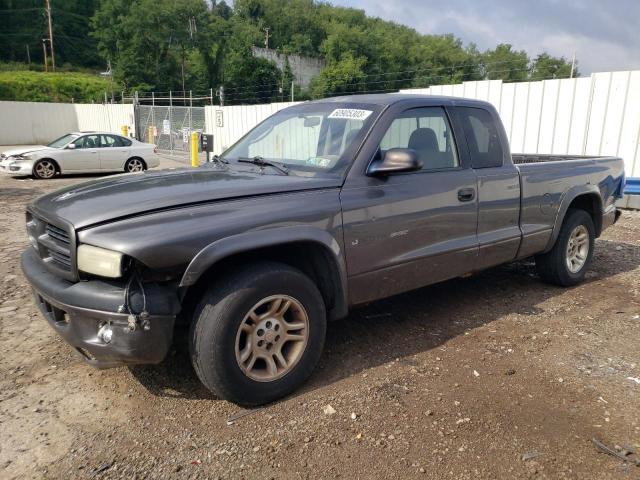 1B7GL32X12S669337 - 2002 DODGE DAKOTA SPORT GRAY photo 1