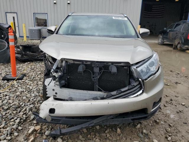 5TDJKRFH4GS226632 - 2016 TOYOTA HIGHLANDER XLE BEIGE photo 5