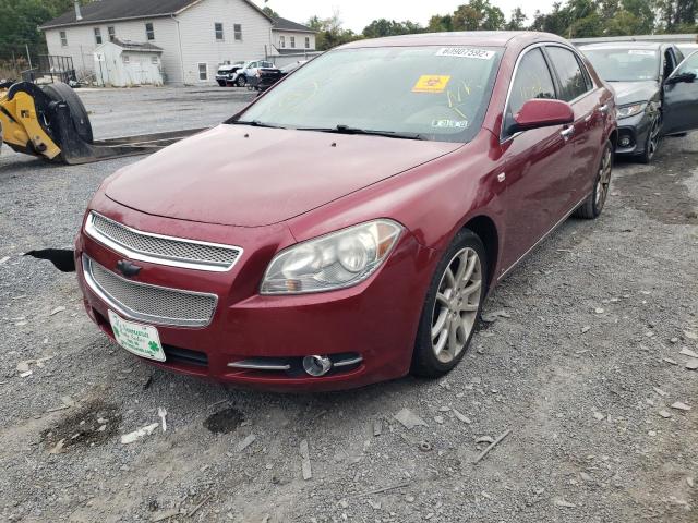 1G1ZK57758F292098 - 2008 CHEVROLET MALIBU LTZ წითელი ფოტო 2