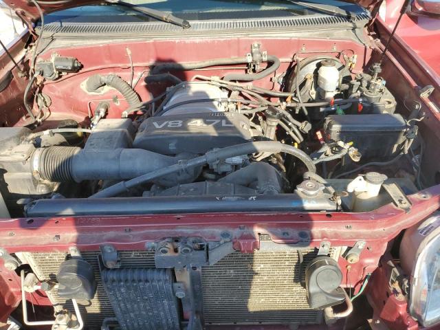 5TBBT44171S194396 - 2001 TOYOTA TUNDRA ACCESS CAB წითელი ფოტო 11