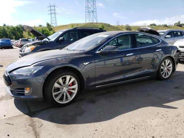5YJSA1H13EFP56861 - 2014 TESLA MODEL S 灰色 照片 1
