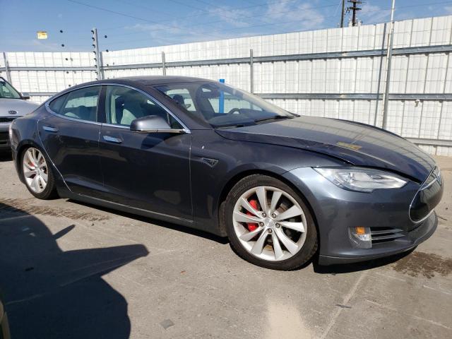 5YJSA1H13EFP56861 - 2014 TESLA MODEL S 灰色 照片 4