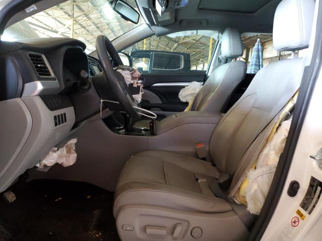 5TDKKRFH7GS138971 - 2016 TOYOTA HIGHLANDER XLE WHITE photo 7