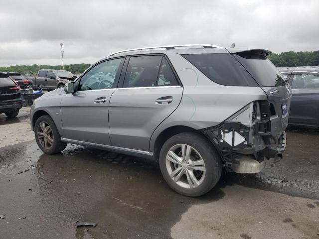 4JGDA5HB9CA003457 - 2012 MERCEDES-BENZ ML 350 4MATIC SILVER photo 2