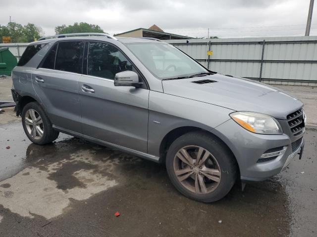 4JGDA5HB9CA003457 - 2012 MERCEDES-BENZ ML 350 4MATIC SILVER photo 4