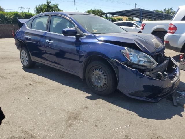 3N1AB7AP0GY317122 - 2016 NISSAN SENTRA S BLUE photo 4