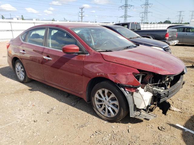 3N1AB7AP9KY219618 - 2019 NISSAN SENTRA S RED photo 4