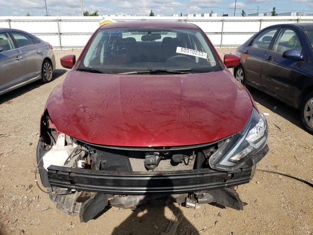 3N1AB7AP9KY219618 - 2019 NISSAN SENTRA S RED photo 5