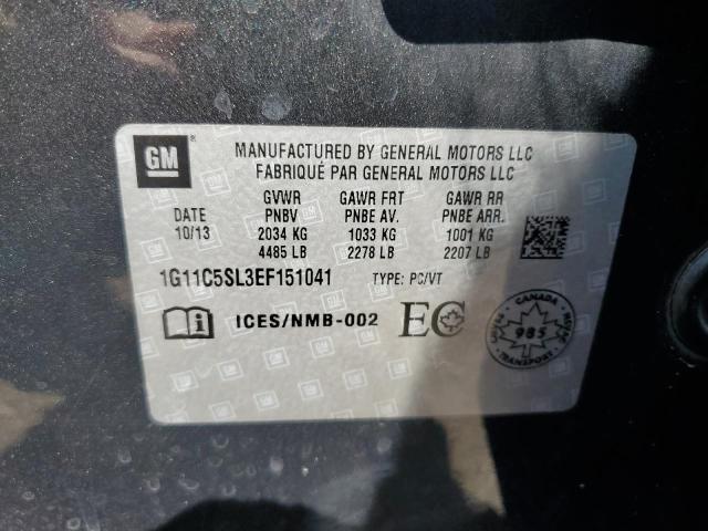 1G11C5SL3EF151041 - 2014 CHEVROLET MALIBU 1LT 灰色 照片 12