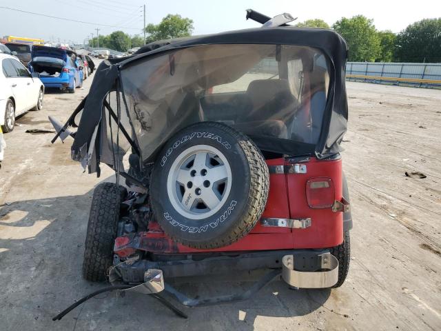 1J4FY19P3PP235593 - 1993 JEEP WRANGLER / S RED photo 6