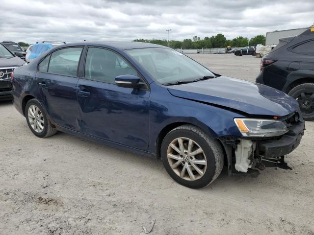 3VWDX7AJ6BM013961 - 2011 VOLKSWAGEN JETTA SE BLUE photo 4