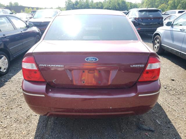 1FAHP25105G154725 - 2005 FORD FIVE HUNDR LIMITED RED photo 6