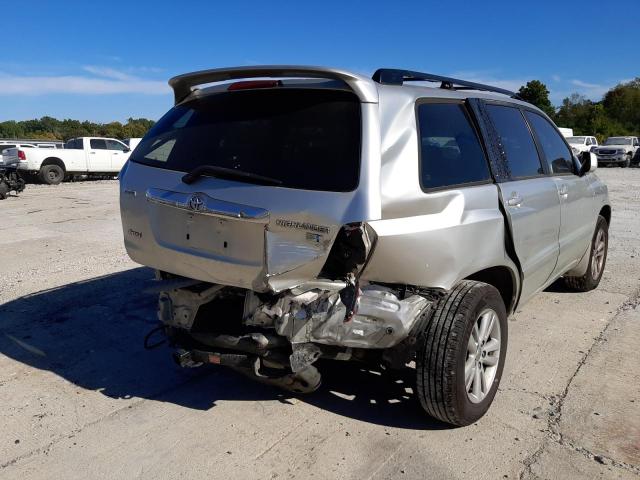 JTEEW21A660006784 - 2006 TOYOTA HIGHLANDER HYBRID SILVER photo 9