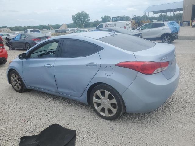 KMHDH4AE3CU485352 - 2012 HYUNDAI ELANTRA GLS BLUE photo 2