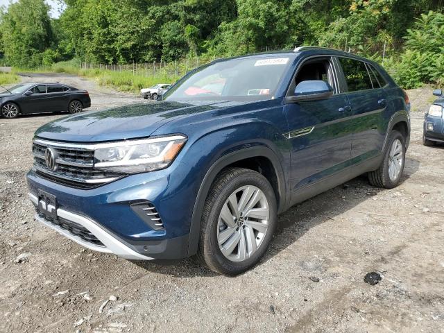 1V2HE2CA2PC218128 - 2023 VOLKSWAGEN ATLAS CROS SE BLUE photo 1