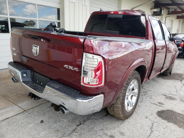 1C6RR7NM0JS338786 - 2018 RAM 1500 LARAMIE BURGUNDY photo 4