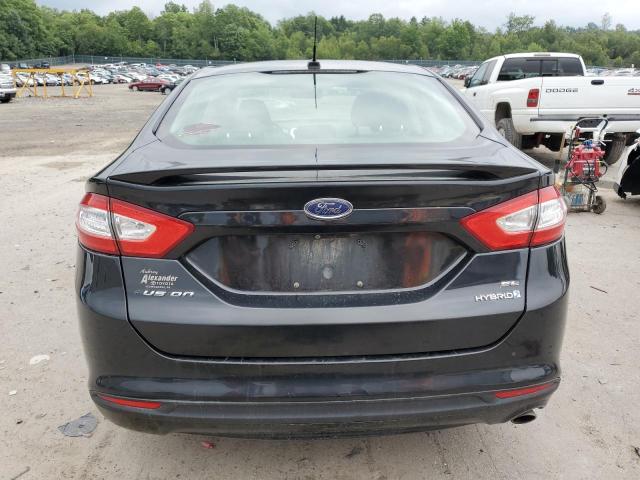 3FA6P0LU2ER197996 - 2014 FORD FUSION SE HYBRID BLACK photo 6