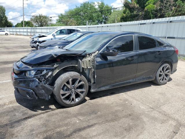 2HGFC2F83KH596358 - 2019 HONDA CIVIC SPORT BLACK photo 1