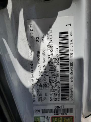 5TFRX5GN5KX148124 - 2019 TOYOTA TACOMA ACCESS CAB Weiß Foto 13