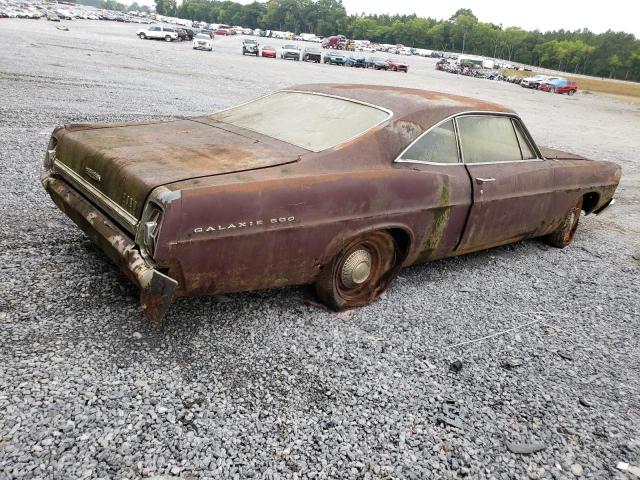 7N55C123567 - 1967 FORD GALAXIE500 BURGUNDY photo 3