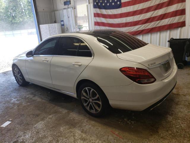 55SWF4KB7HU209634 - 2017 MERCEDES-BENZ C 300 4MATIC WHITE photo 2