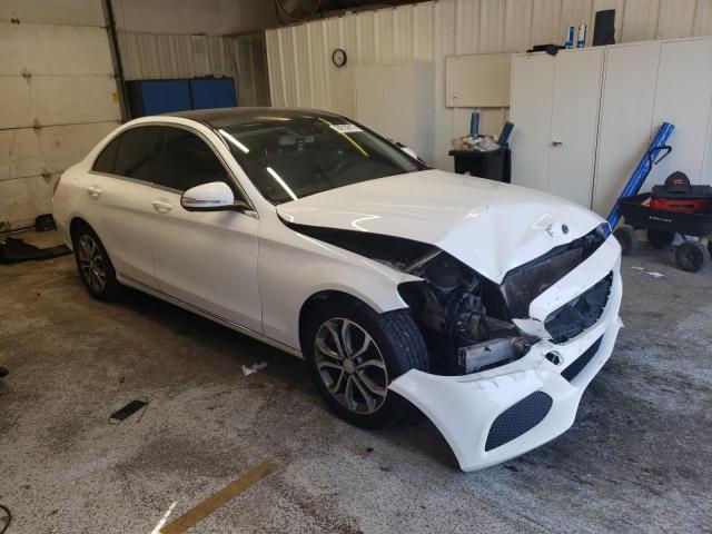 55SWF4KB7HU209634 - 2017 MERCEDES-BENZ C 300 4MATIC WHITE photo 4