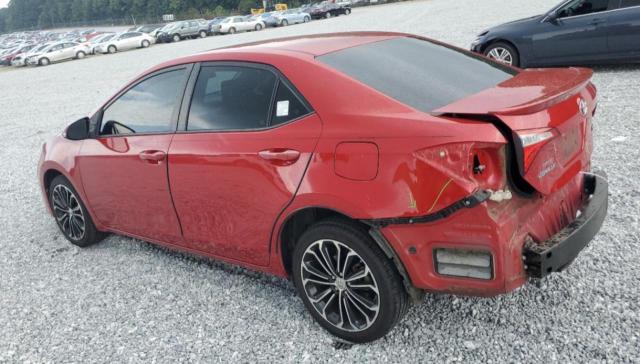 2T1BURHE9FC428326 - 2015 TOYOTA COROLLA L RED photo 2