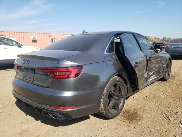 WAUB4AF47JA200668 - 2018 AUDI S4 PREMIUM PLUS GRAY photo 4