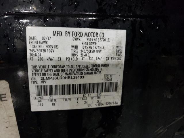 2LMPJ8LR0HBL29103 - 2017 LINCOLN MKX RESERVE 黑色 照片 13