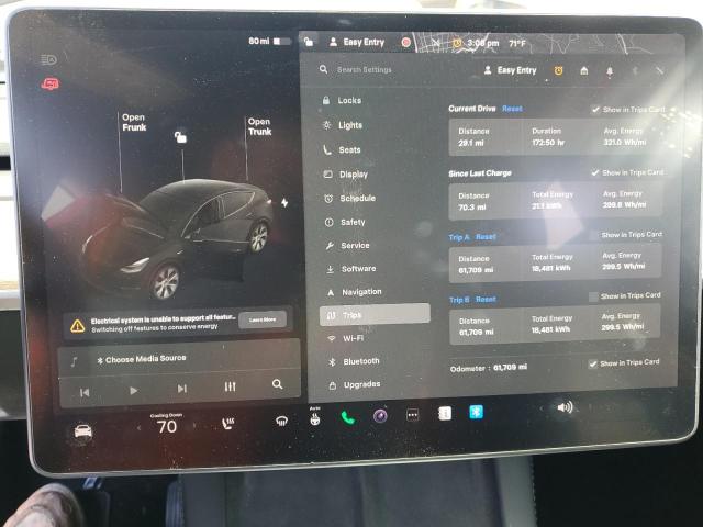 5YJYGAED8MF135105 - 2021 TESLA MODEL Y შავი ფოტო 9