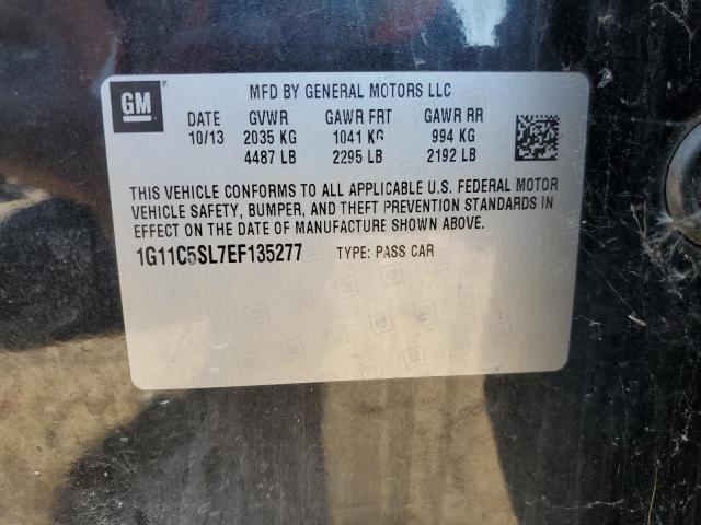 1G11C5SL7EF135277 - 2014 CHEVROLET MALIBU 1LT 黑色 照片 12