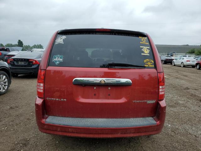 2A8HR541X9R597100 - 2009 CHRYSLER TOWN & COU TOURING RED photo 6