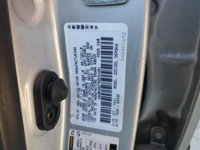 1NXBR32E78Z031481 - 2008 TOYOTA COROLLA CE SILVER photo 12