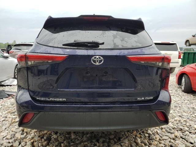 5TDHZRBH0LS515954 - 2020 TOYOTA HIGHLANDER XLE BLUE photo 6
