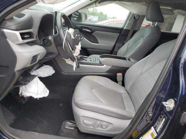 5TDHZRBH0LS515954 - 2020 TOYOTA HIGHLANDER XLE BLUE photo 7