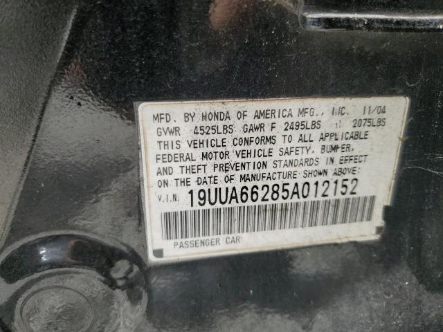 19UUA66285A012152 - 2005 ACURA TL BLACK photo 13