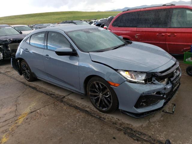 SHHFK7H4XLU216687 - 2020 HONDA CIVIC SPORT 蓝色 照片 4