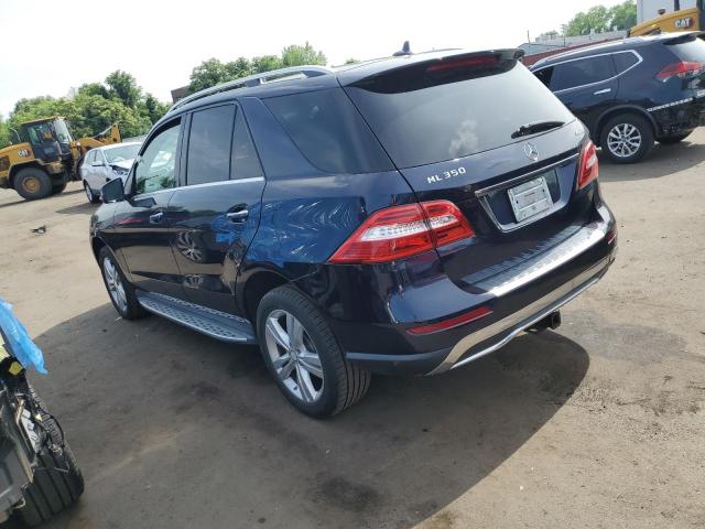 4JGDA5HB7EA376418 - 2014 MERCEDES-BENZ ML 350 4MATIC BLUE photo 2