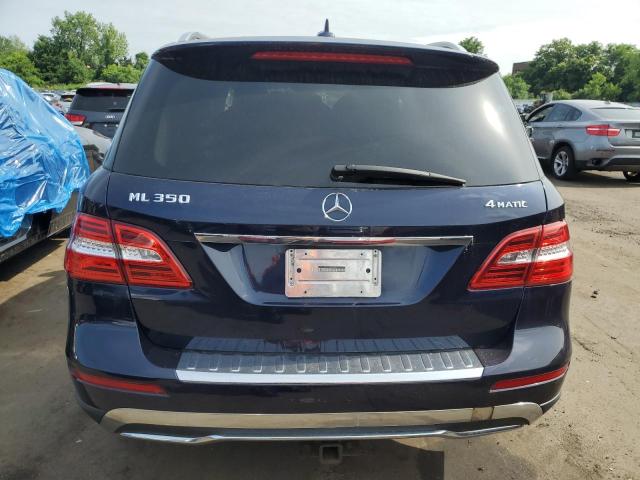 4JGDA5HB7EA376418 - 2014 MERCEDES-BENZ ML 350 4MATIC BLUE photo 6