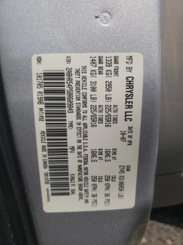 2A8HR54P58R609849 - 2008 CHRYSLER TOWN & COU TOURING SILVER photo 14