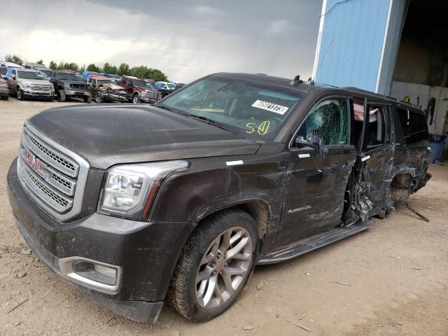 1GKS2GKC3KR186025 - 2019 GMC YUKON XL K1500 SLT BROWN photo 1