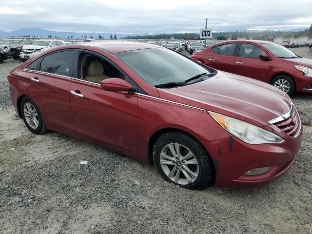 5NPEB4AC2DH799840 - 2013 HYUNDAI SONATA GLS RED photo 4