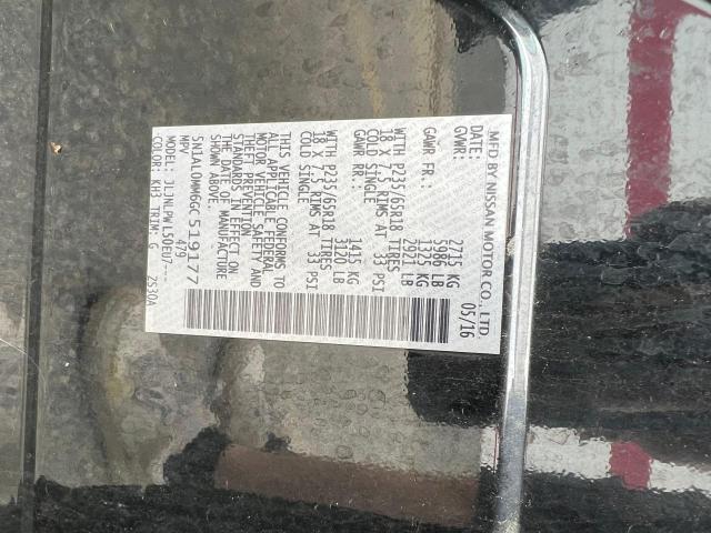 5N1AL0MM6GC519177 - 2016 INFINITI QX60 黑色 照片 10