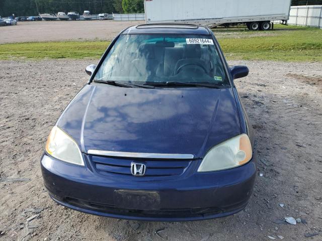 2HGES26731H608853 - 2001 HONDA CIVIC EX BLUE photo 5