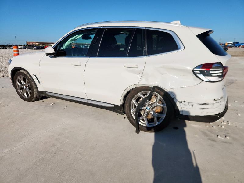 5UXTY3C01M9H97221 - 2021 BMW X3 SDRIVE30I WHITE photo 2