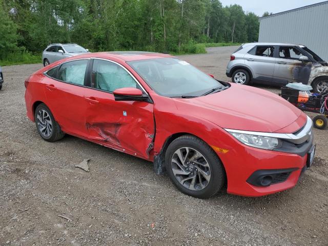 2HGFC2F86JH024098 - 2018 HONDA CIVIC EX RED photo 4